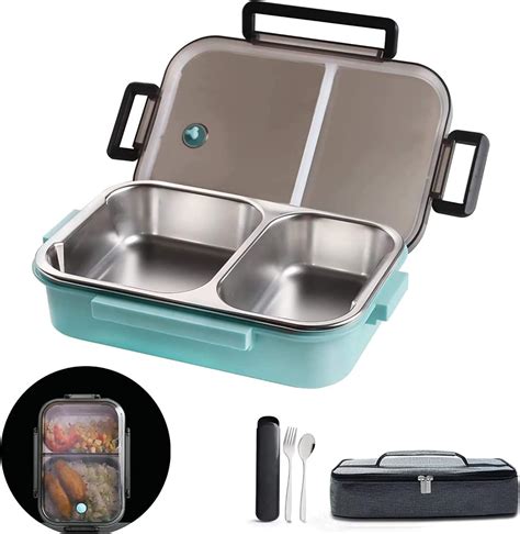 insulated lunch box stainless steel interior|insulated lunch container for adults.